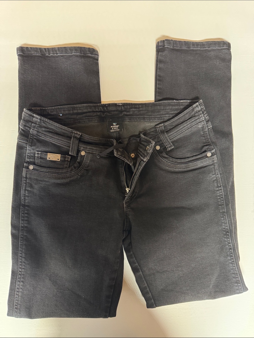 Kuhl Women's Straight Leg Jeans in Washed Black